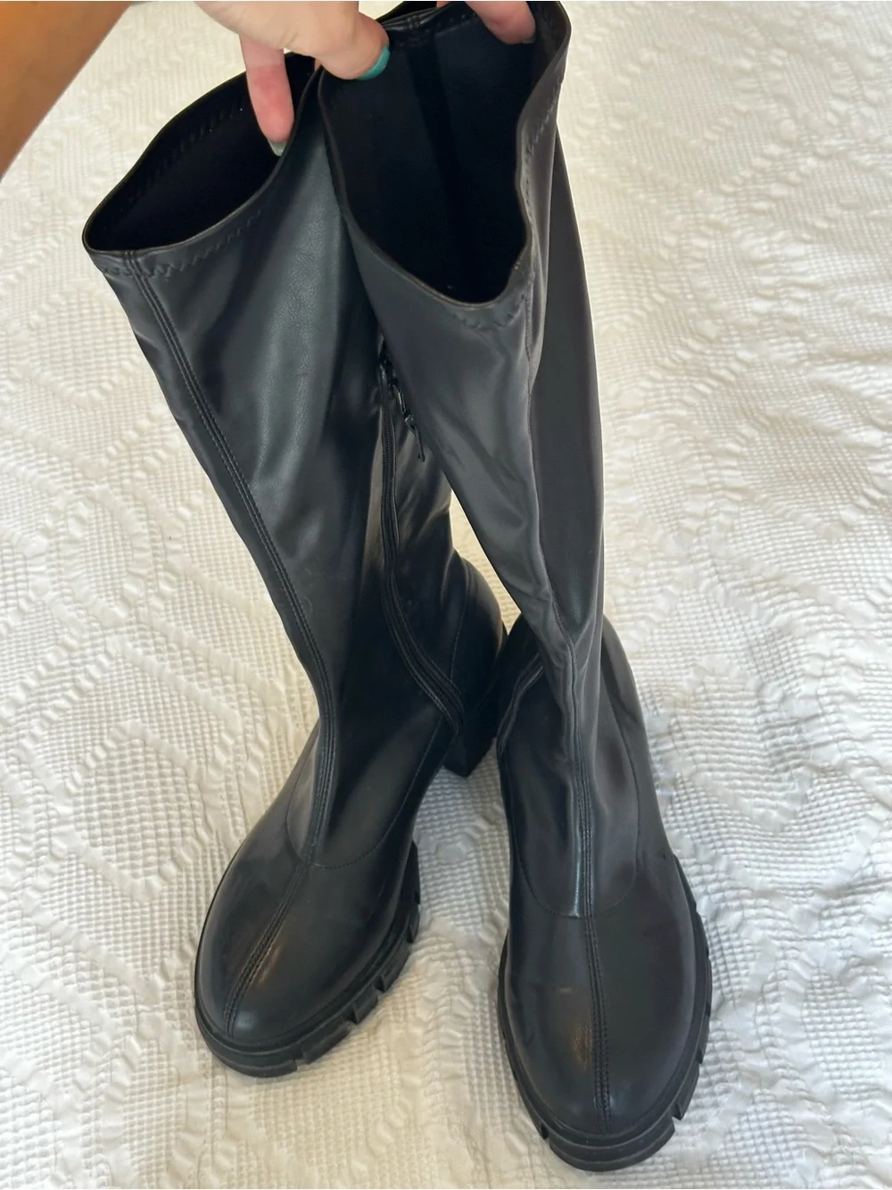 Madden Girl Knee high faux leather boots